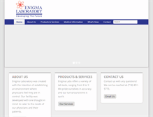 Tablet Screenshot of enigmalabs.com